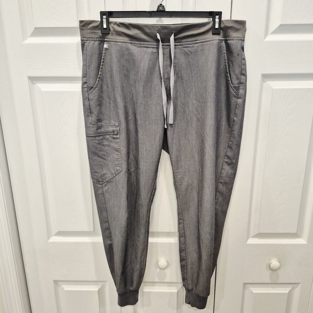 Figs Technical Collection Mens Pants XL Gray Stretch Scrub Performance Defects
